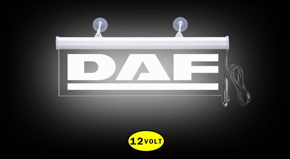 Daf Ön Cam Işıklı Yazı 35 cm Beyaz 12 volt