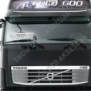 Volvo Ön Cam Işıklı Yazı 52 cm Beyaz 24 volt
