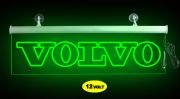 Volvo Ön Cam Işıklı Yazı 52 cm Yeşil 12 volt