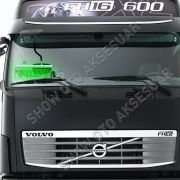 Volvo Ön Cam Işıklı Yazı 35 cm Yeşil 12 volt