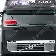 Volvo Ön Cam Işıklı Yazı 35 cm Kırmızı 12 volt