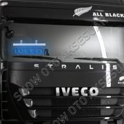 Iveco Ön Cam Işıklı Yazı 35 cm Mavi 12 volt