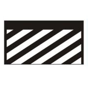 Kamyon Çamurluk Paspası Beyaz Çizgili 30x50 cm