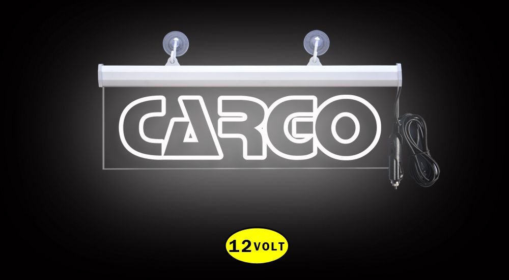 Cargo Ön Cam Işıklı Yazı 35 cm Beyaz 12 volt