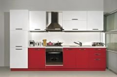 Kenyap 805722 Fresh Laminat Kapaklı Mutfak Kırmızı &Beyaz 330 CM