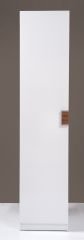 Kenyap Plus 812683 Stella Askılıklı Tek Kapaklı Sonsuz Gardırop-45 cm-Parlak Beyaz