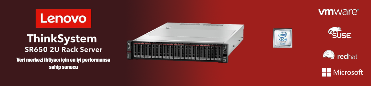 Lenovo SR650 Rack Sunucu