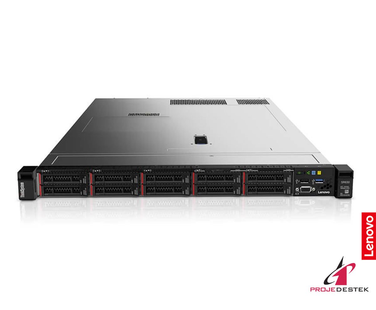 Lenovo Server 7X02A0HFEA ThinkSystem SR630 Silver 4208 8C 2.1GHZ 1x32GB 2933MHZ O/B 9350-8i 1x750W XCC ENT 1U RACK