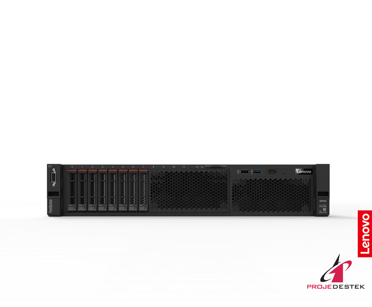 Lenovo Server 7X99A08VEA Thinksystem SR590 Silver 4210R 10C 2.4GHZ 1X16GB 3x600GB 2.5in Raid 930-8i 2GB XCC ENT 2x750W