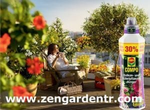 Compo sıvı gübre balkonda yetişen çiçekli saksı bitkileri için özel 1.3 LİTRE