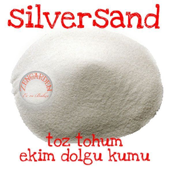 Toz tohum ekim dolgu kumu - silversand - 100 gram