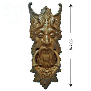 Antik döküm kapı tokmağı greenman