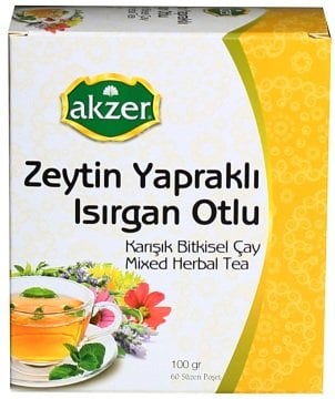 Akzer Zeytin Yapraklı Isırgan Otlu Çay