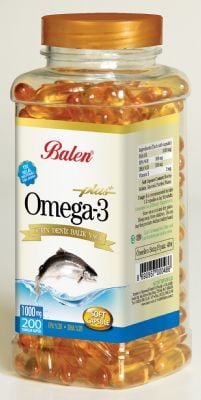 Omega 3 Fish Oil 1000 Mg. 200 Tablet