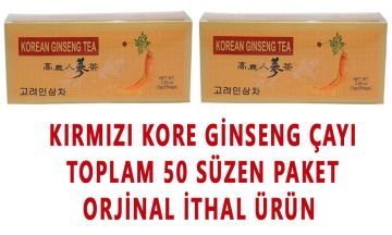 Kırmızı Kore Ginseng Orjinal Çayı 50 Ad.