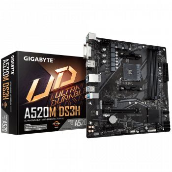 GIGABYTE A520M-DS3H DDR4 4733(OC) HDMI AM4 mATX