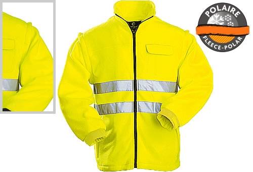 STATION >>> Fleece jacket Hi-Viz