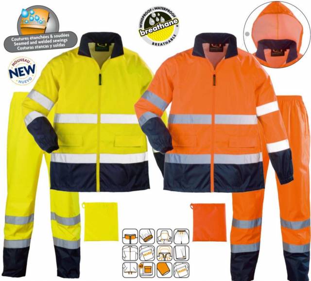 HI-WAY>>> Hi-Viz Yağmurluk Takım