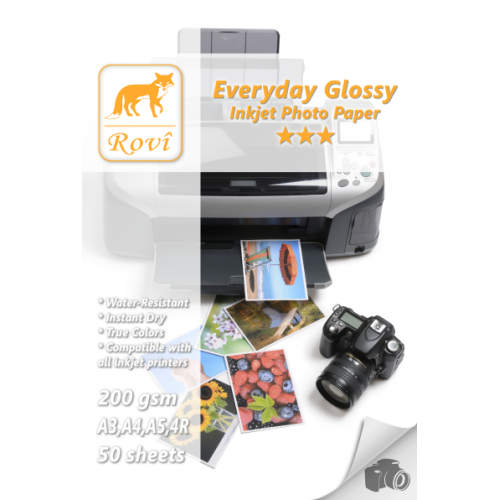 Rovi Everyday Glossy (Parlak) 10x15 Fotoğraf Kağıdı 200gr - 100 Yaprak