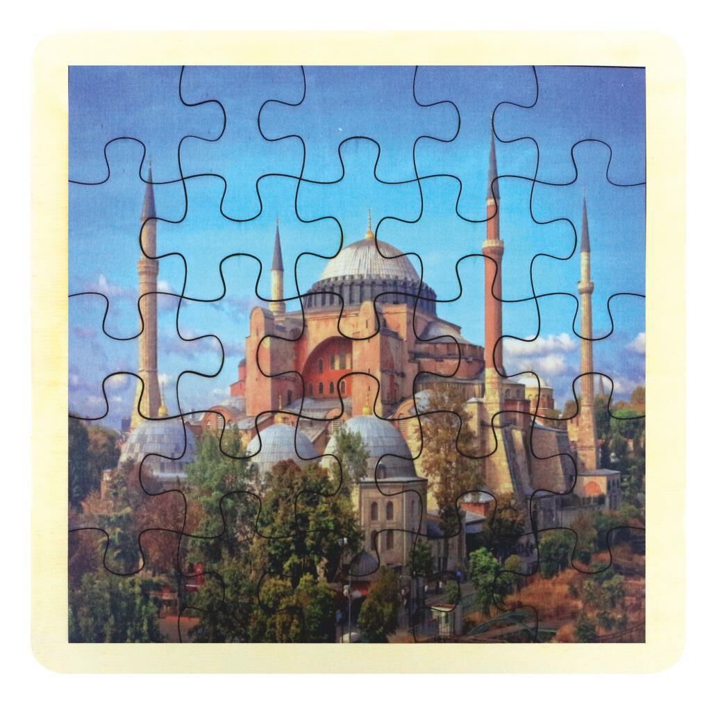 MUKADDES YERLER AYASOFYA AHŞAP PUZZLE 33X33 CM