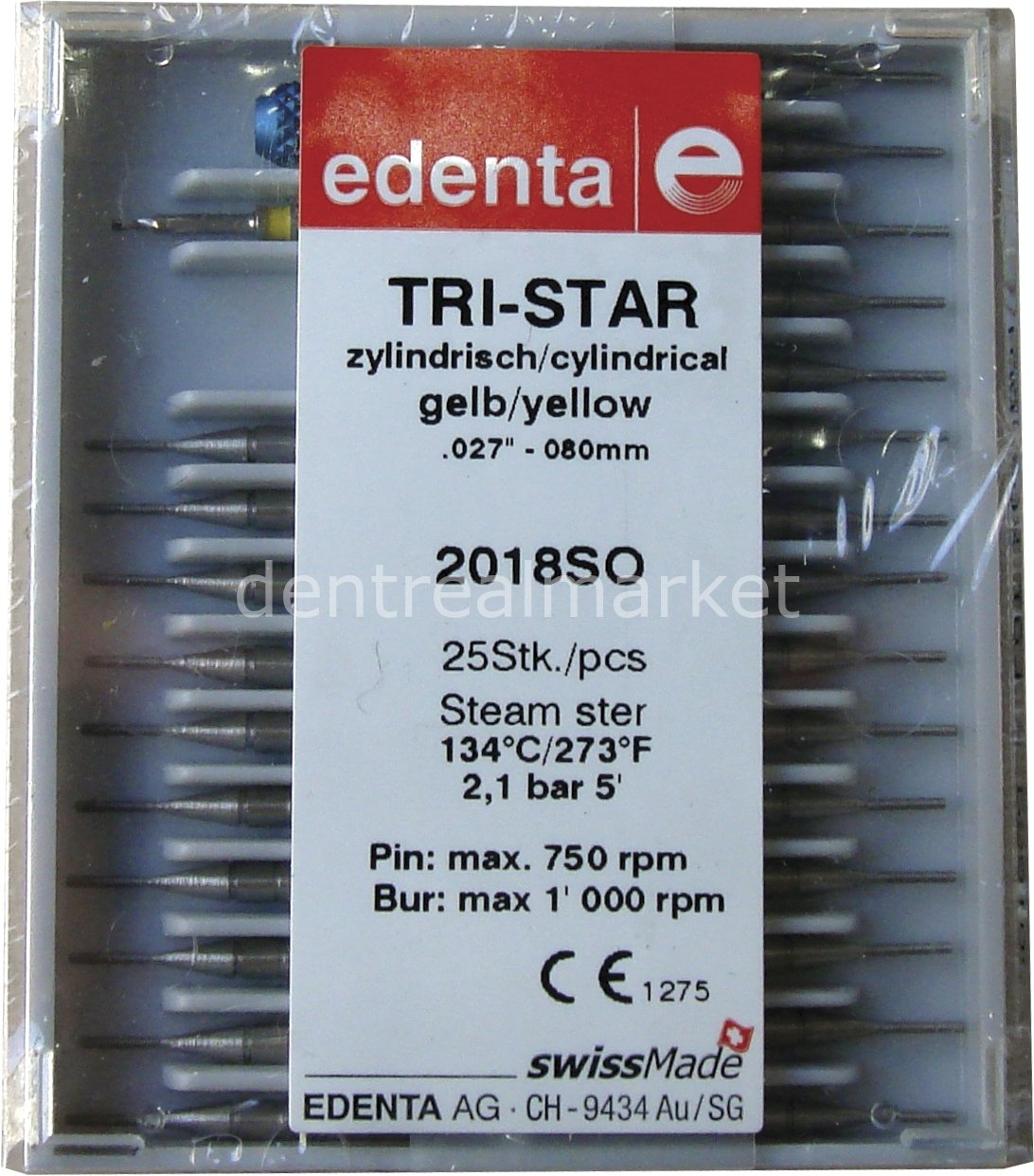 Tri-Star Dentin Pimi 25 lik+1 Drill