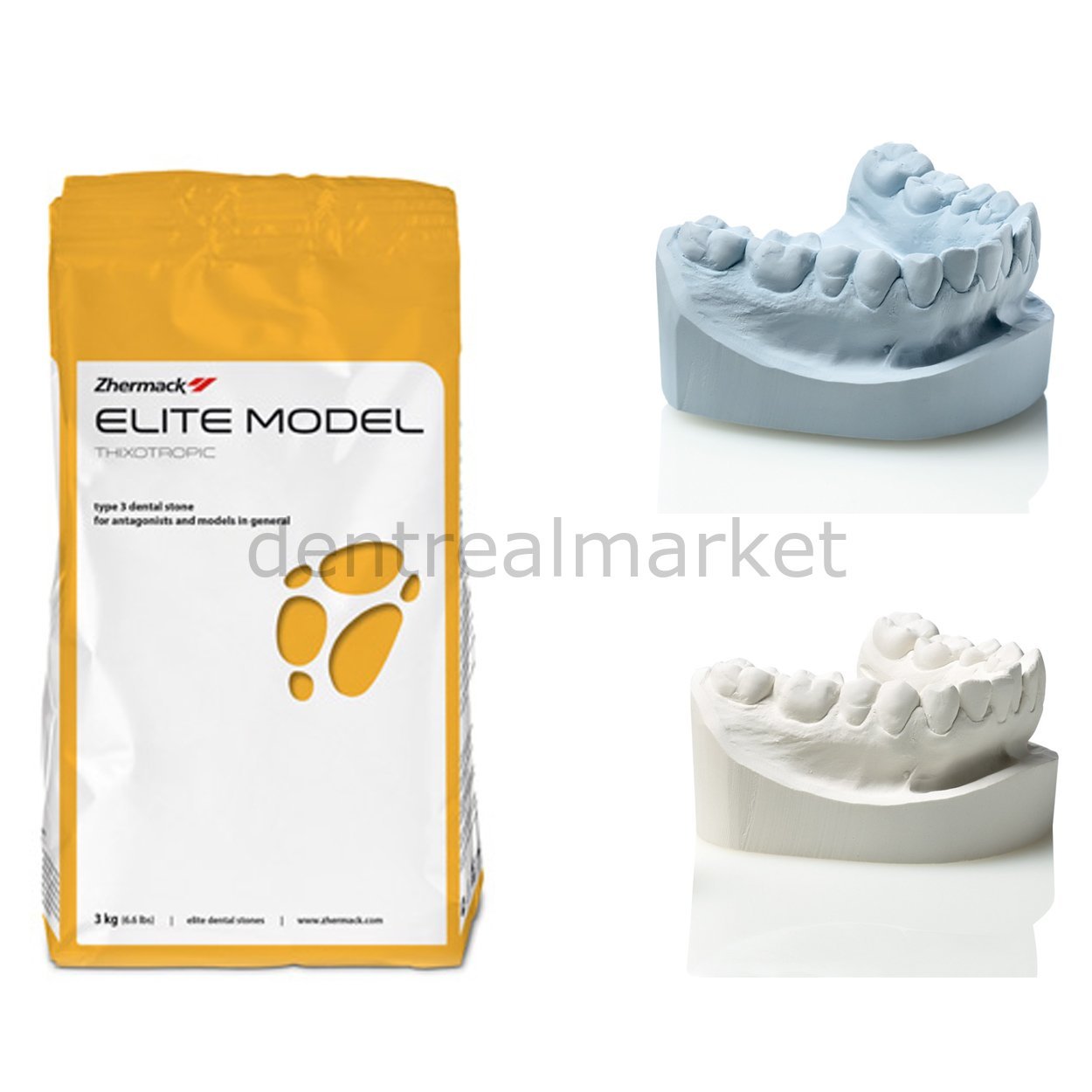 Elite Model Sert Alçı 3 kg Model Alçısı- Type 3