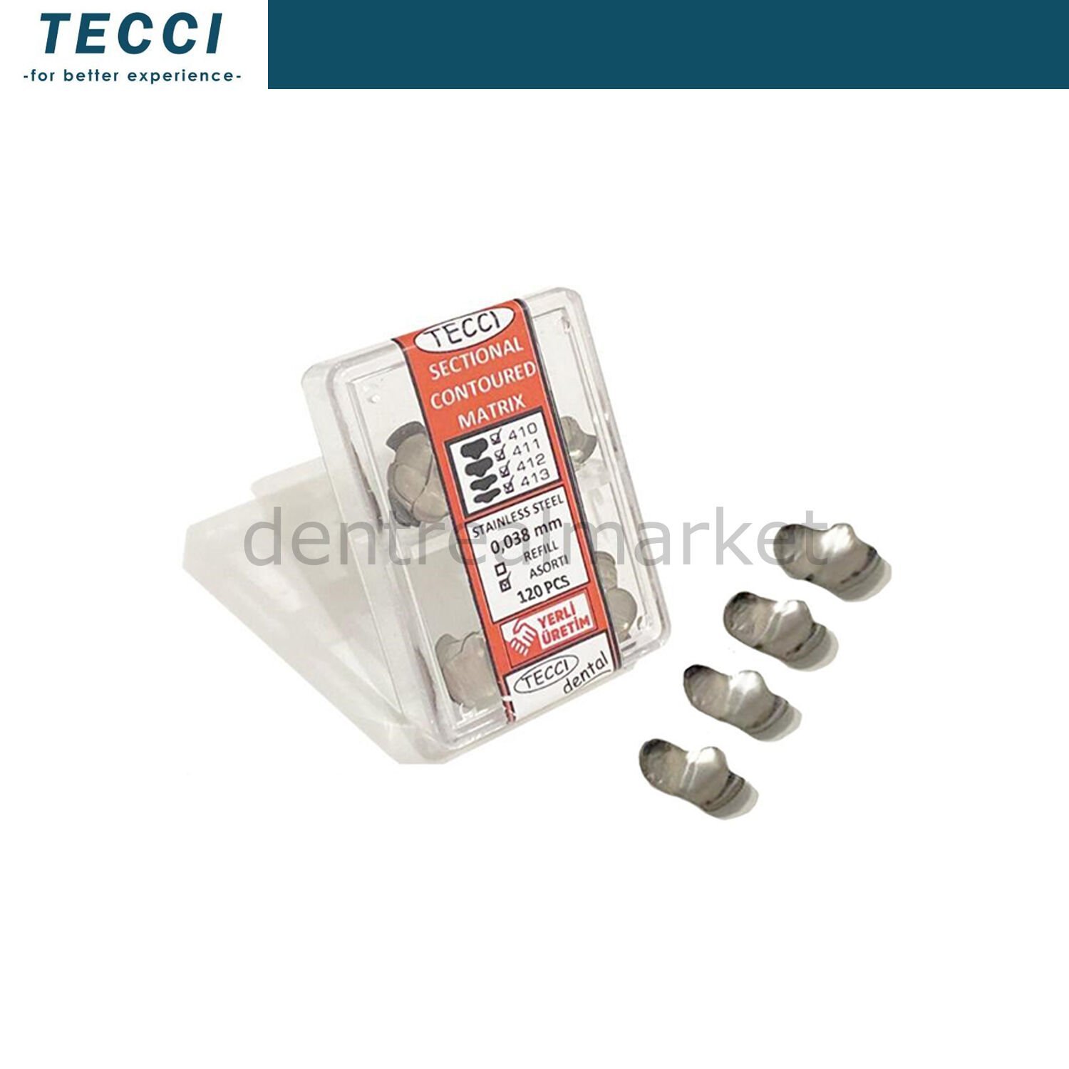 Tecci Bölgesel Matrix Bandı Paslanmaz Çelik - 400 Seri