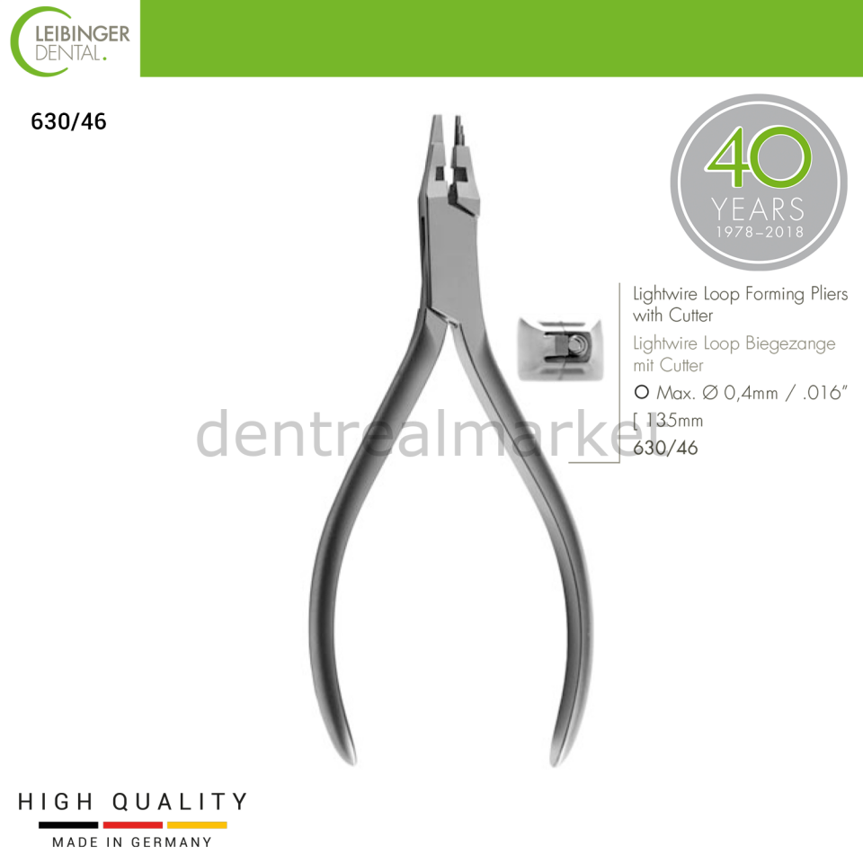 Light Wire Loop Forming Pliers with Cutter - 135 mm