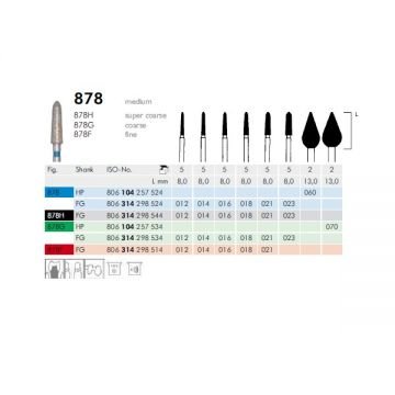 878 ElmasKonik Chamfer Frez - 5 Adet