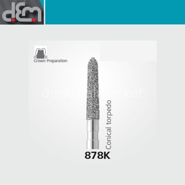 DX Sentetik Elmas Frez - 878K - Chamfer - 10 Adet