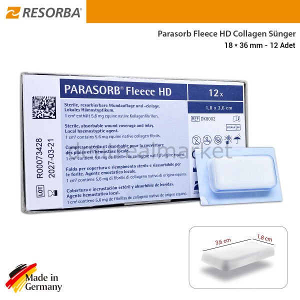 Parasorb Fleece HD Collagen Matrix Membran 18*36 mm