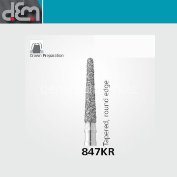 DX Sentetik Elmas Frez - 847KR - Konik - 10 Adet