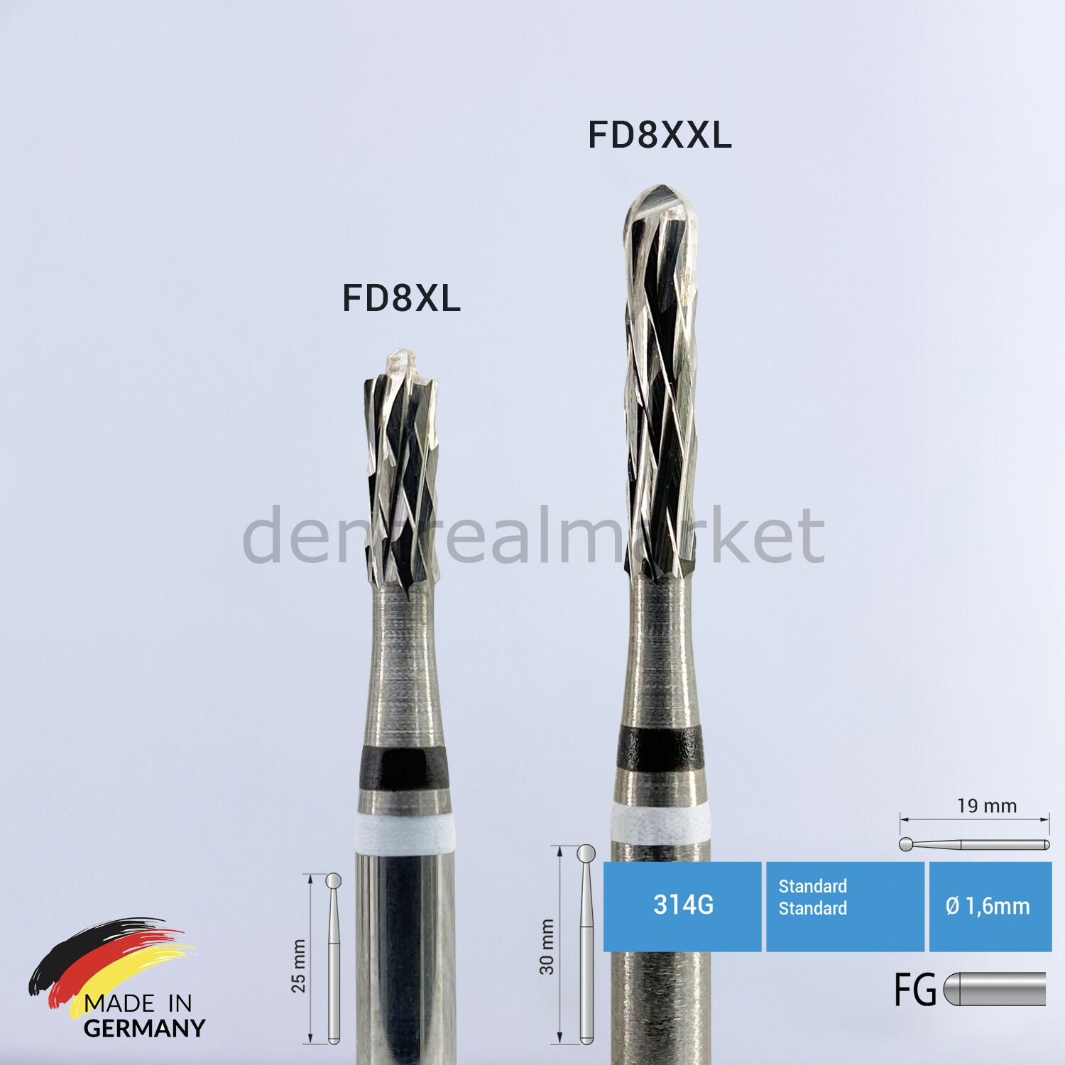 Agresif Metal Kron Kesme Frezi - FD8XL - 10 Adet