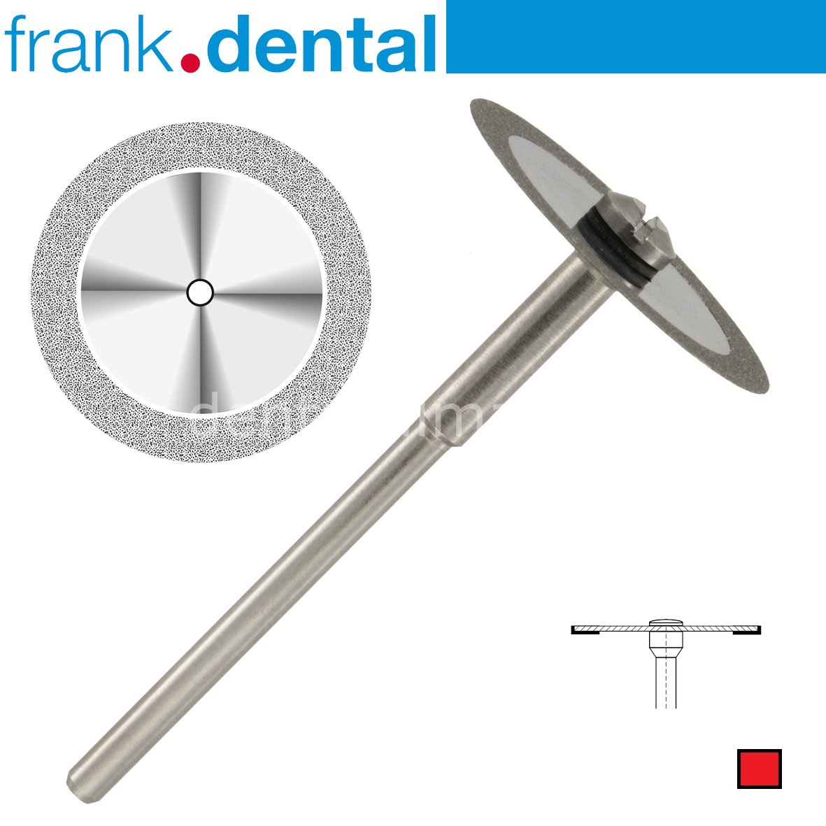 Ortho Diamond Disc Arayüz Separe - TekTaraflı Aşındırma