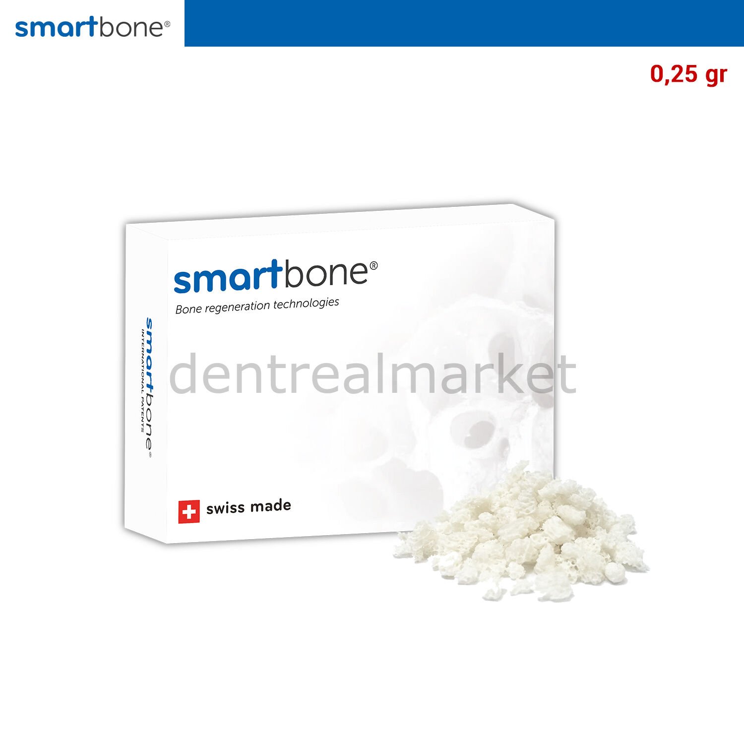 SmartBone Kemik Grefti - Sığır Kaynaklı - 0,25 gr