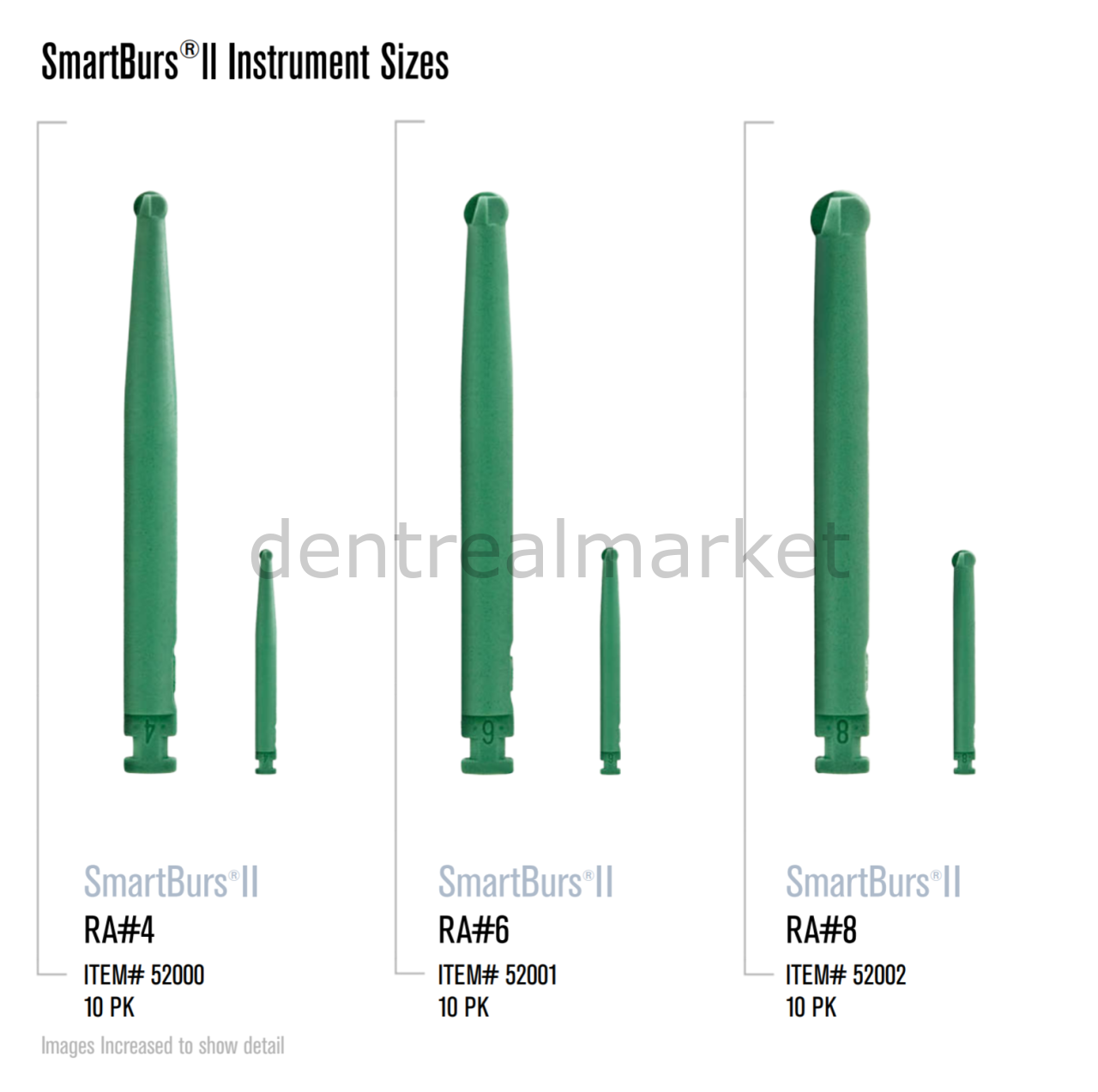 Smartburs II Çürük Temizleme Frezi - Refil 10 Adet