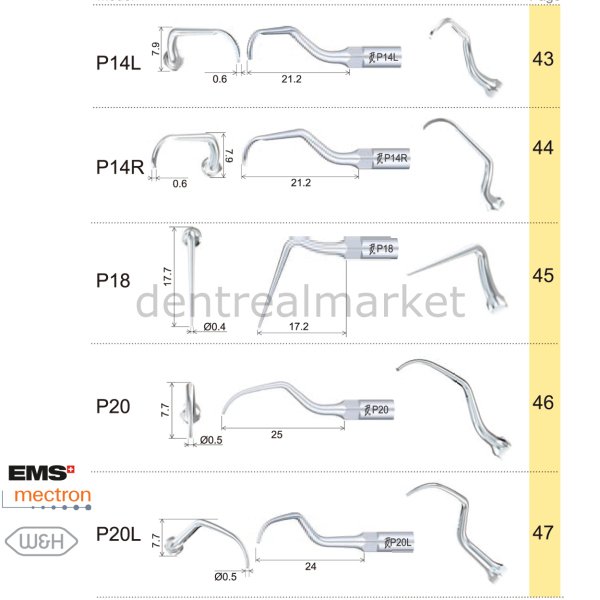 Periodontic Kavitron Uçları - Ems,Mectron,Woodpecker,WH Uyumlu