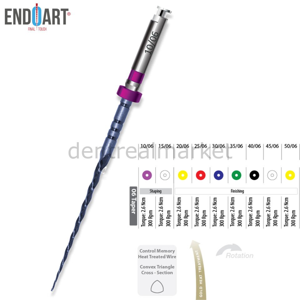 EndoArt Touch Blue Kanal Eğesi - %06 Açılı Eğe