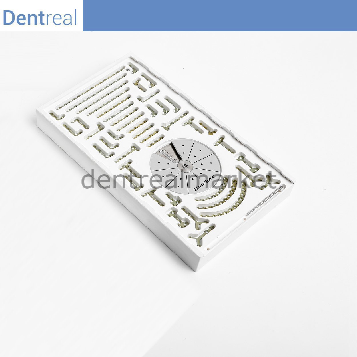 Titanyum Maxillofacial Plate Mini Kemik Plakası Seti - 2.0 mm