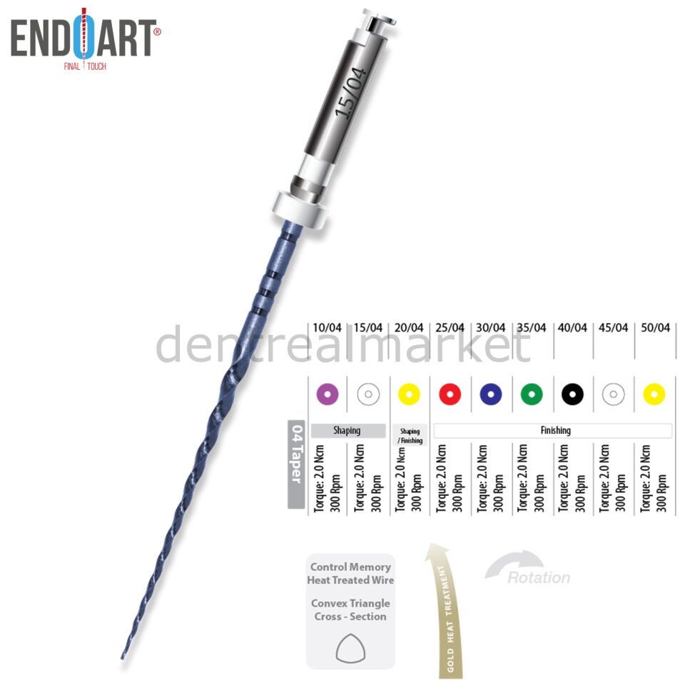 EndoArt Smart Blue Kanal Eğesi - %04 Açılı Eğe