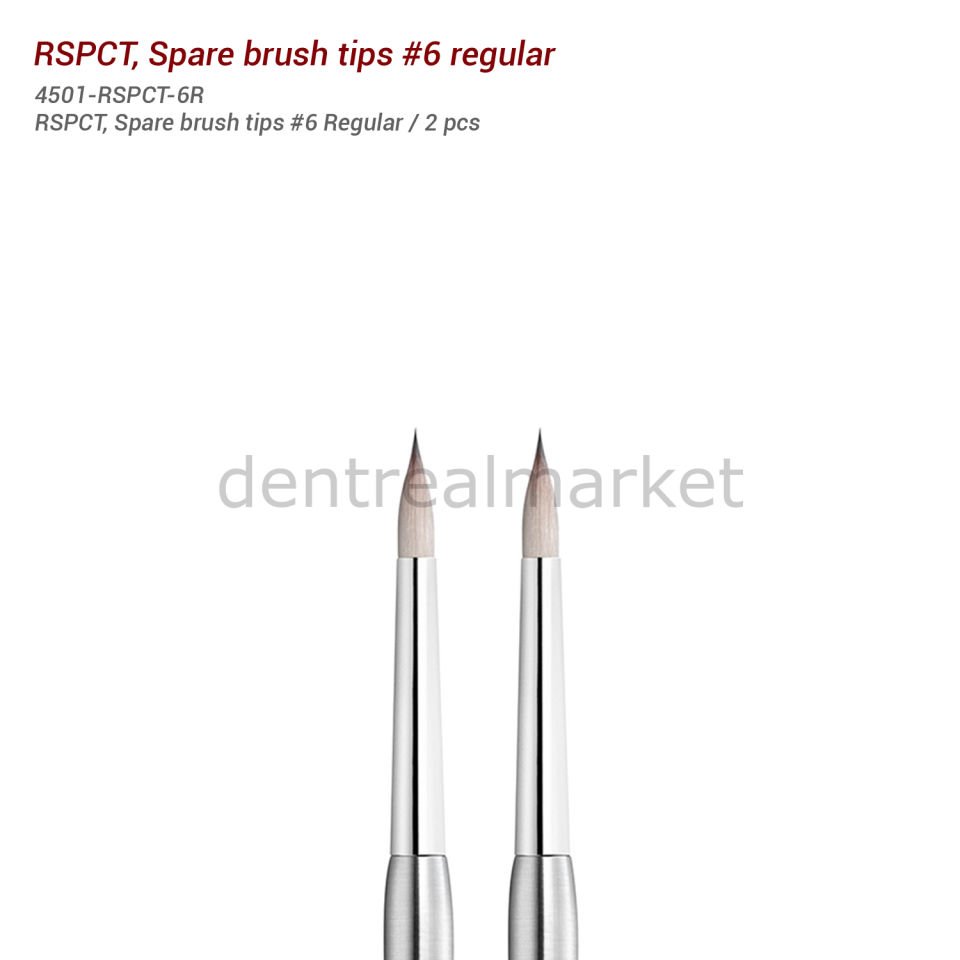 RSPCT, Sentetik Fırça Uçları - Spare Brush Regular Tips #6 - 2 Adet