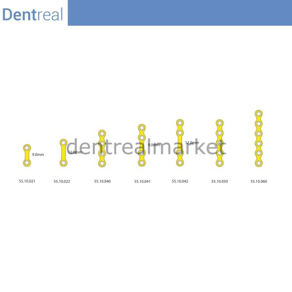 Titanyum Maxillofacial Mini Plate Kemik Plakası 1 mm