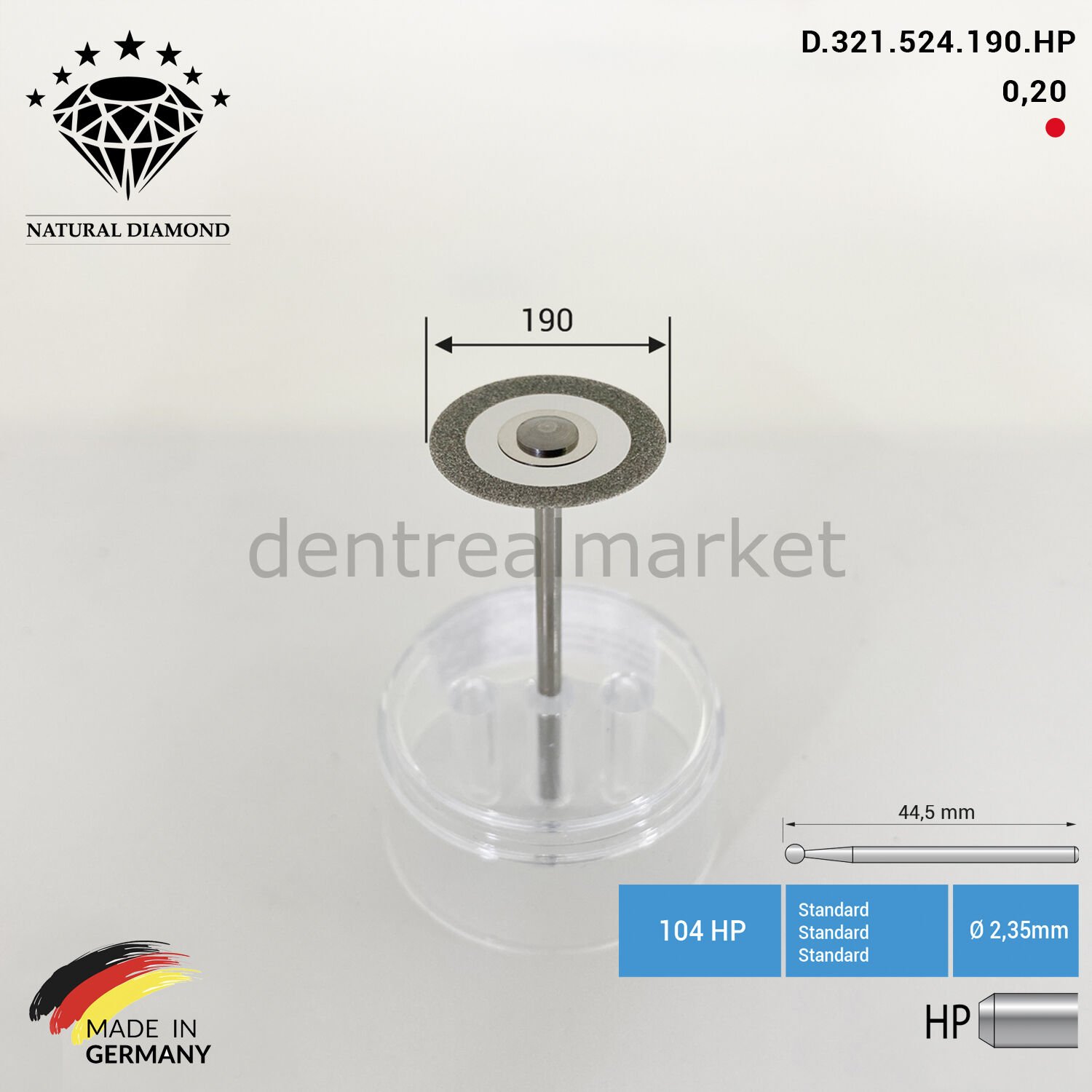 Ortho Diamond Disc Arayüz Separe - Çift Taraflı Aşındırma