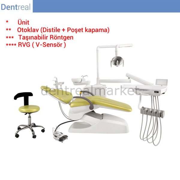 Dental Askılı Ünit Hareketli Gövde YD-A5 + Otoklav + Taşınabilir Röntgen + RVG ile Muayenehane Kurulum