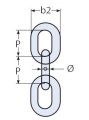 Krom Zincir, Ø 13 mm Paslanmaz