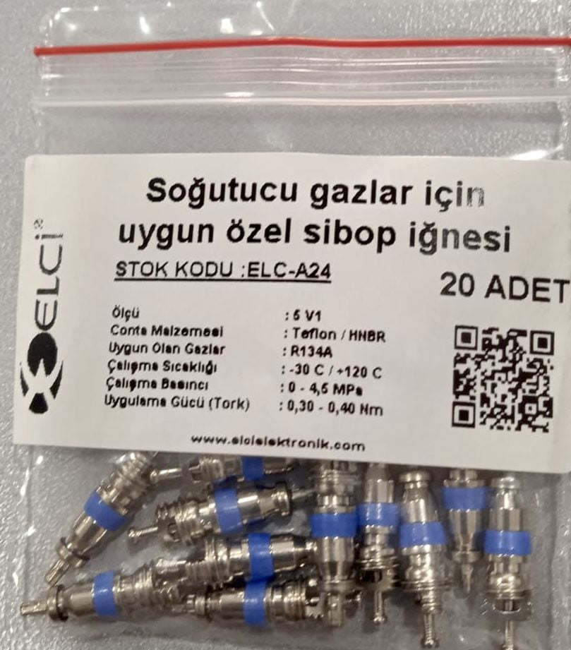 ELCI Klima Sistemleri için Sibop R134a (20 adet)