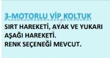 3 Motorlu vip koltuk