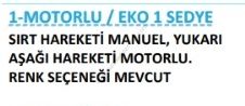 1 Motorlu eko 1 sedye