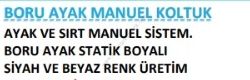 Boru ayak manuel koltuk