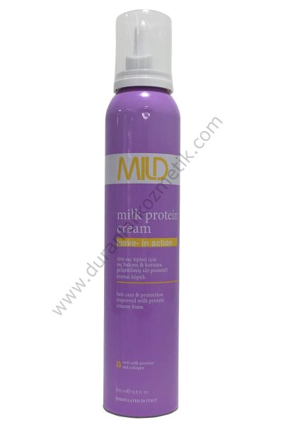 Mild süt proteinli saç bakım köpüğü 200 ml milk protein cream